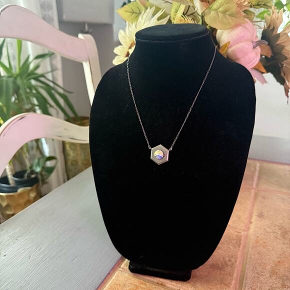 Sabika Crystal Silver Tone Necklace Summer 2014 - Picture 3 of 8